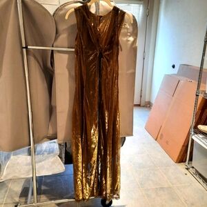 Amazing Gold Shimmering Hooded Wrap Sz S